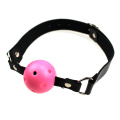 Buena Quallity Correa de cuero Boca Red Ball Metal Link Multi-Color Bondage Gag